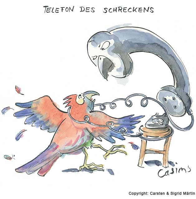 Cartoon: Telefon des Schreckens